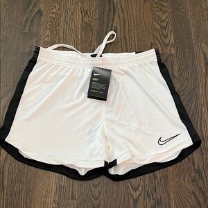 Nike Women's Athletic Shorts in White and Black, size M, NWT